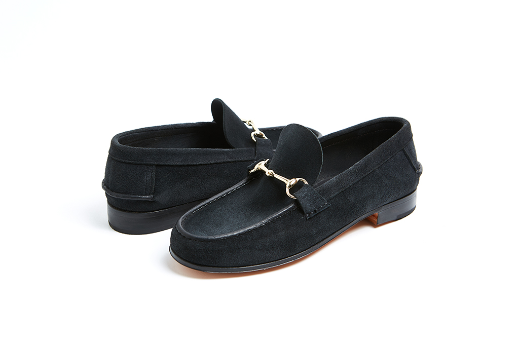 Mocasín Horsebit Gamuzón Azul Marino - Imagen 2