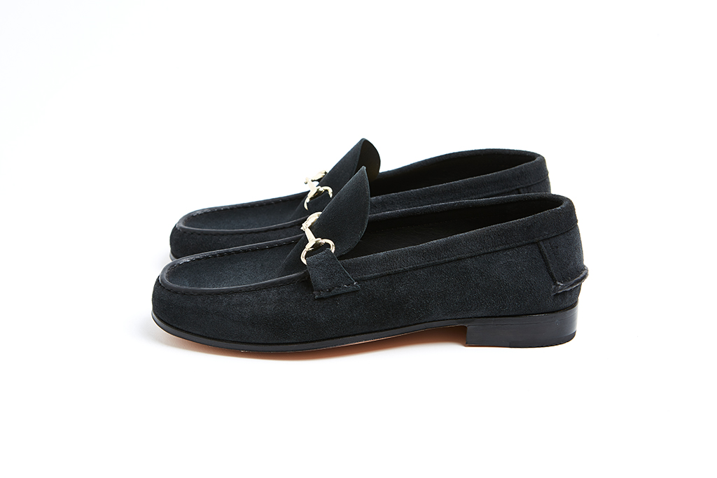 Mocasín Horsebit Gamuzón Azul Marino - Imagen 3