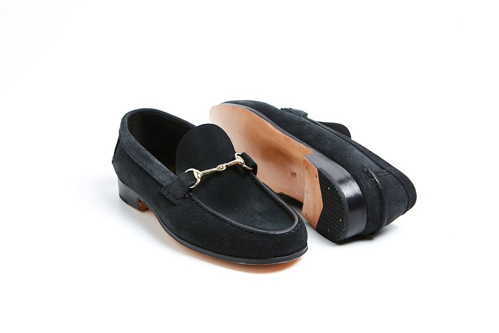 Mocasín Horsebit Gamuzón Azul Marino - Imagen 4