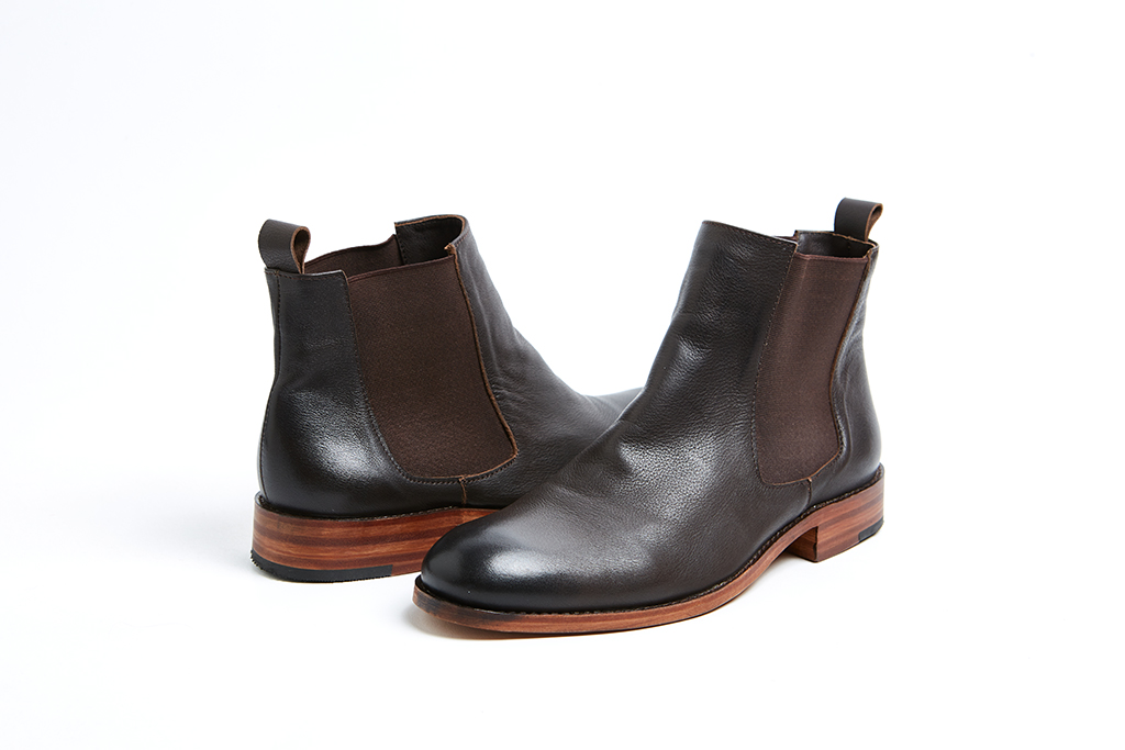 Bota Chelsea Cuero Chocolate - Imagen 4