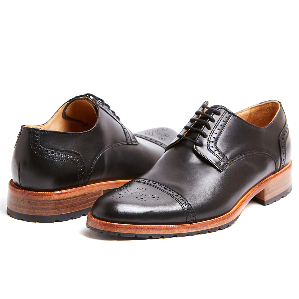 Zapato Derby Urbano Negro - Imagen 2